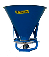 Fleming 450L single disc Fertiliser Spreader