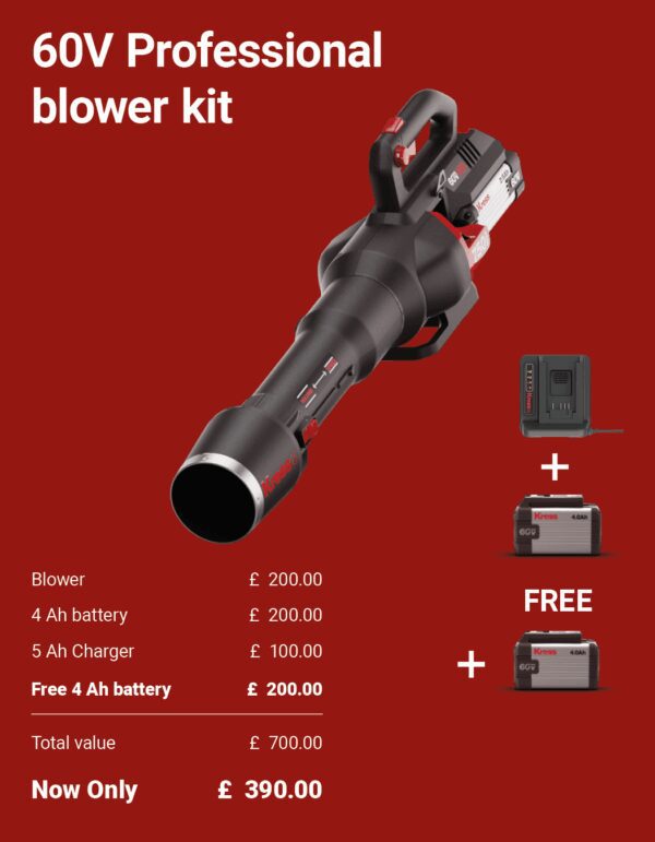 KRESS 60V Professional Blower Kit KG560E BUNDLE DEAL