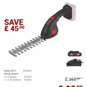 KRESS 20V shrub sheers KG806E BUNDLE DEAL