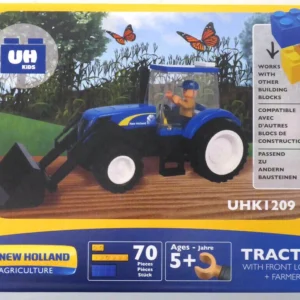 NEW HOLLAND Tractor With Front Loader And Farmer Toy