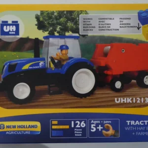 NEW HOLLAND Tractor With Baler And Farmer Toy